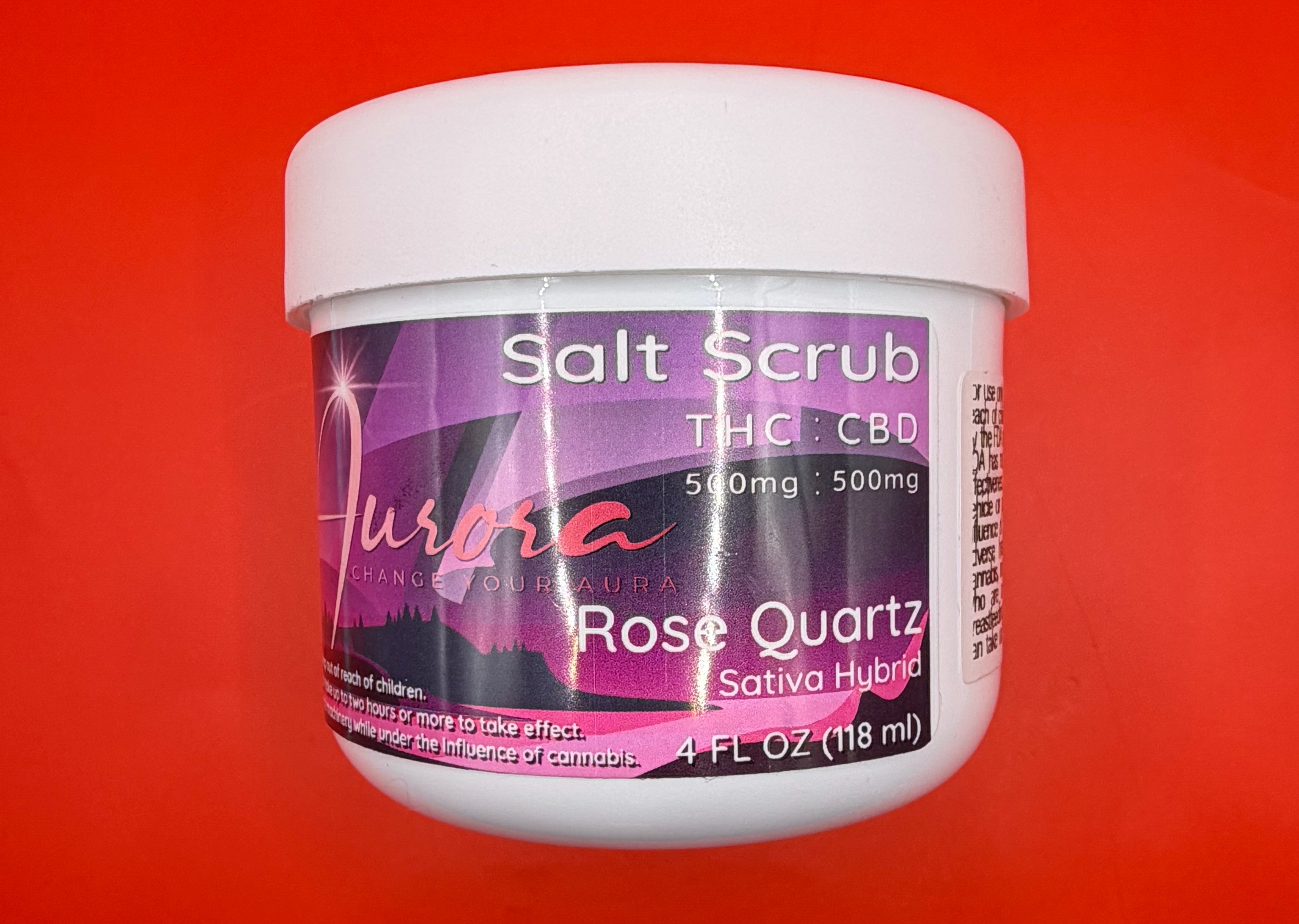 Aurora - Salt Scrub - Rose Quartz : THC:CBD