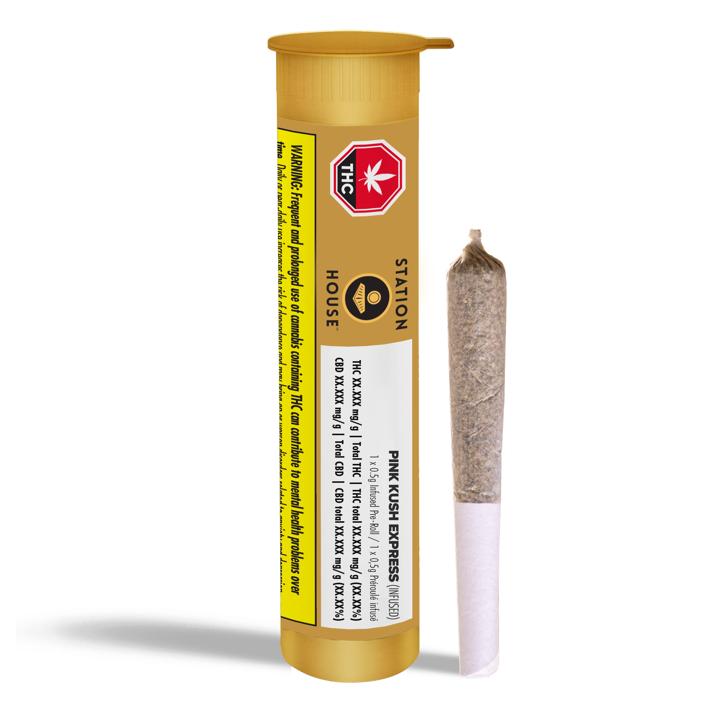 Pink Kush Express Infused Pre-Roll | 1x0.5g