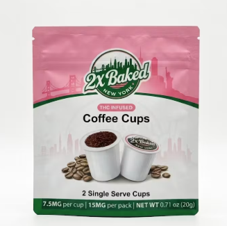 2x Baked | Coffee Cups | Medium Roast | 2pk x 15mg K-Cups