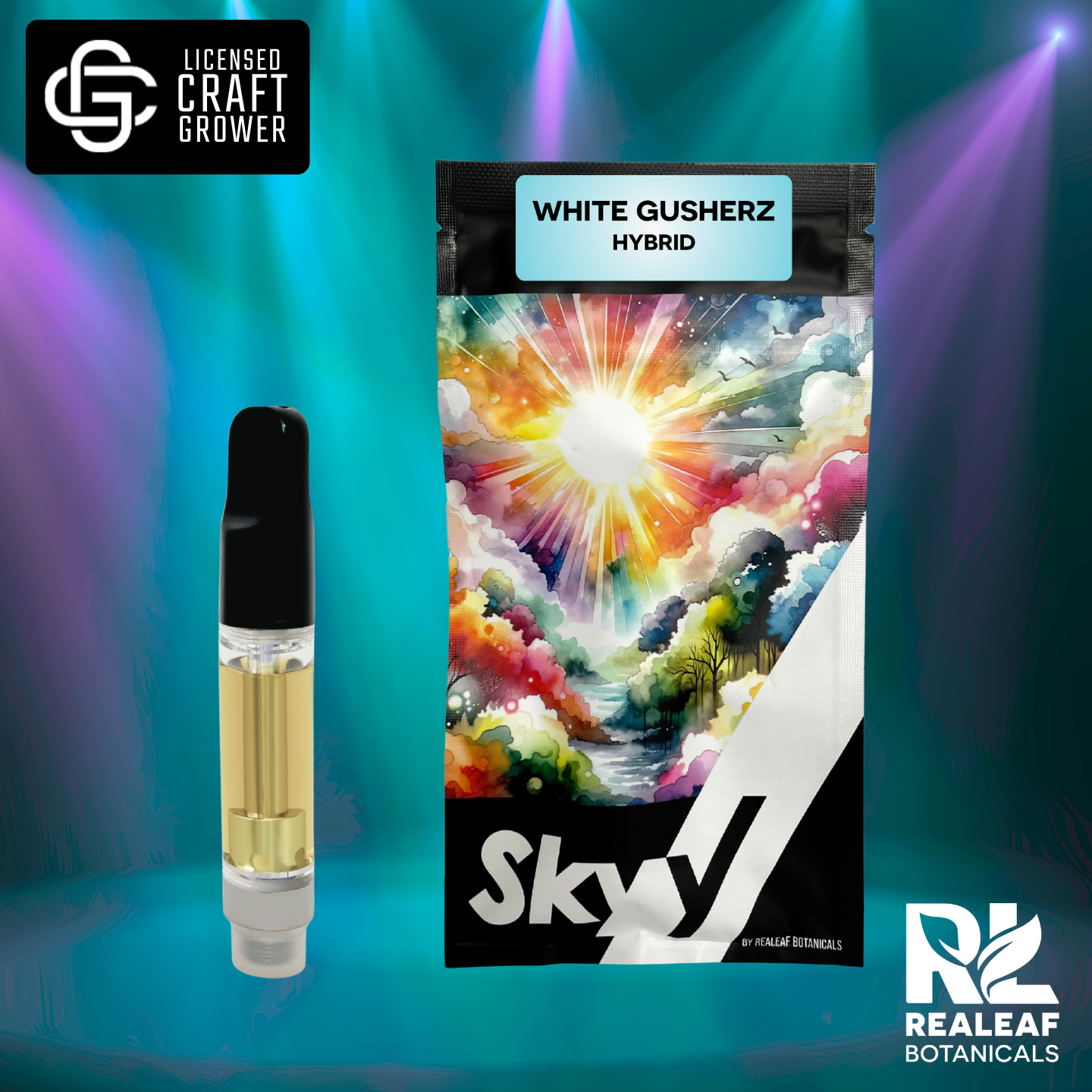 White Gusherz Vape Cartridge 1.0g