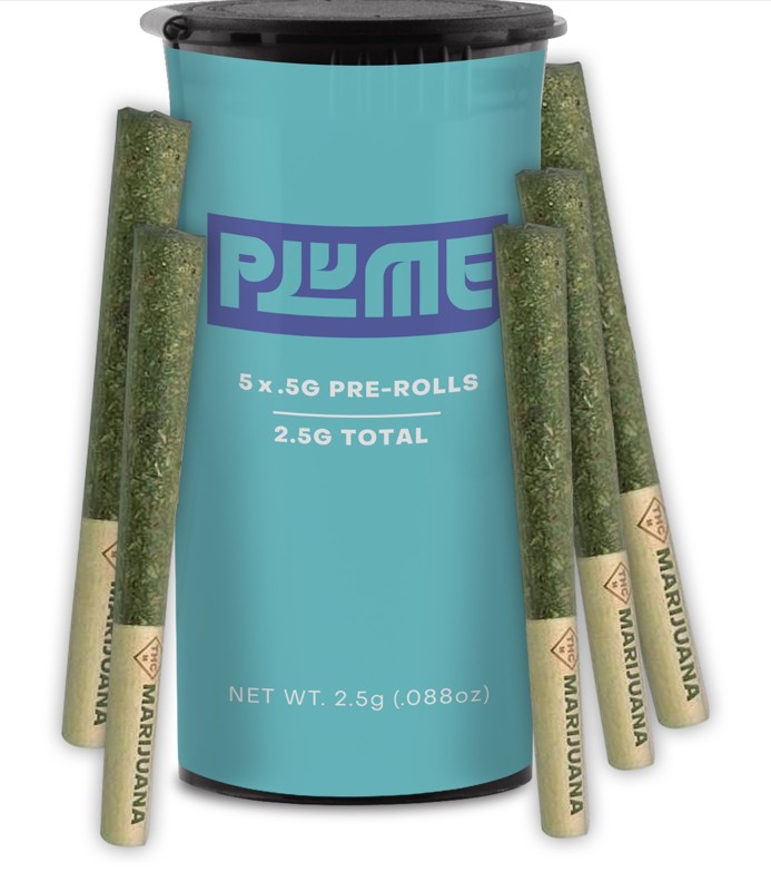 PLUME PRE-ROLL PACK BLUE ANDEZE (H) [10PK] .5G