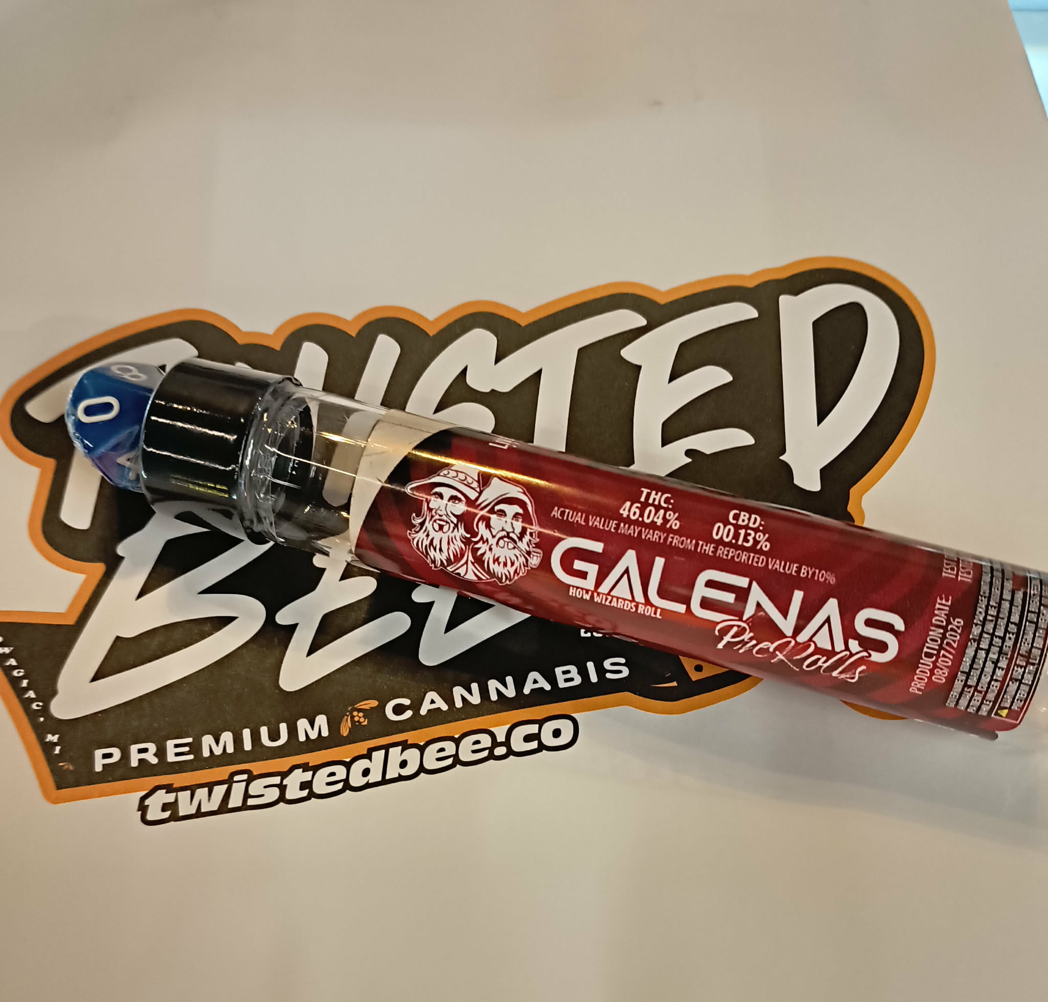 Galenas | Mango Kush | Live Rosin Infused Preroll | 1.2g | Indica