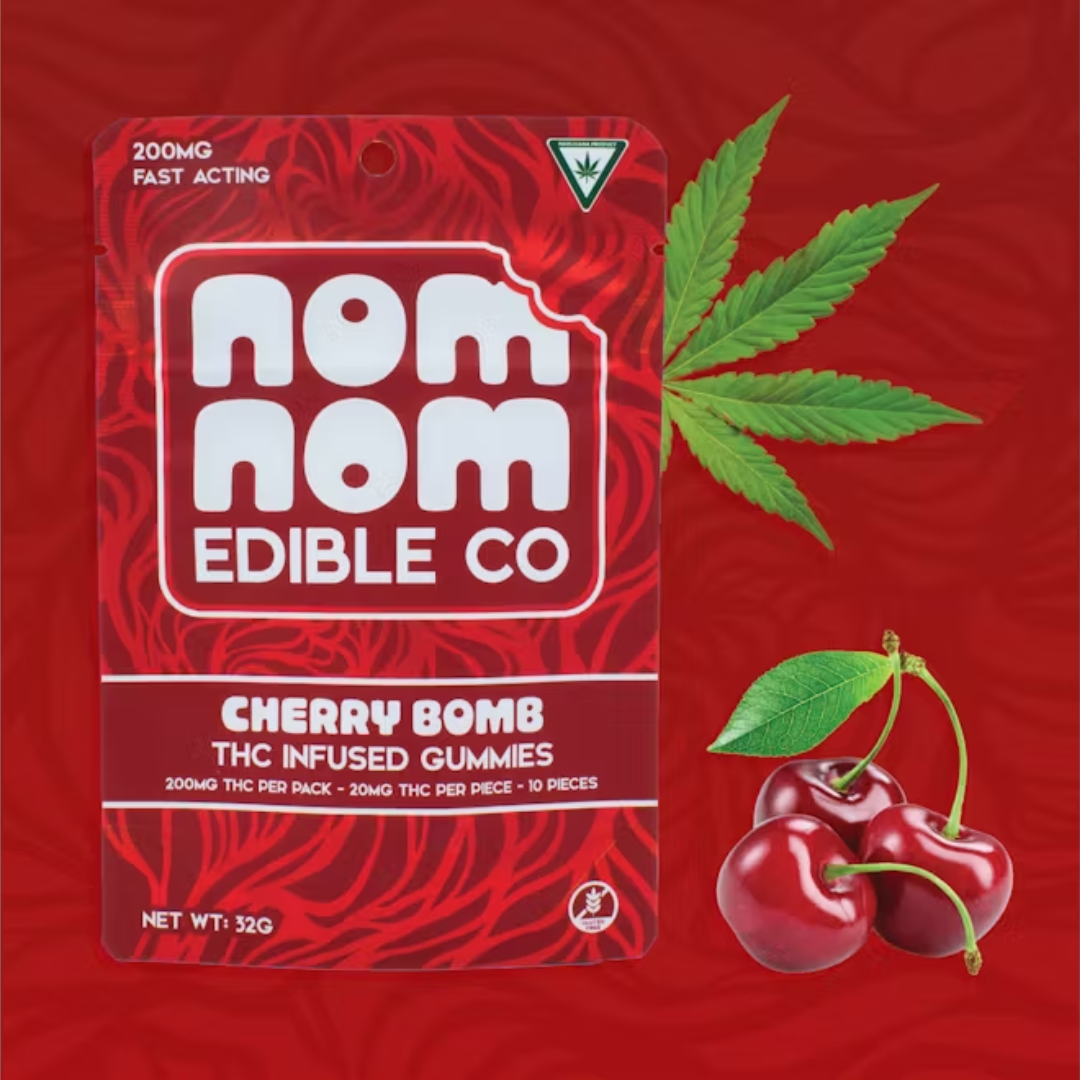 Nom Nom - 200MG Gummy - Cherry Bomb