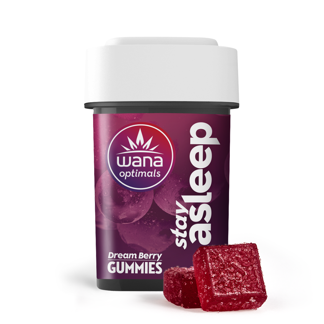 Wana STAY Asleep Gummies Dream Berry - Indica - CBD:CBN:CBG:THC