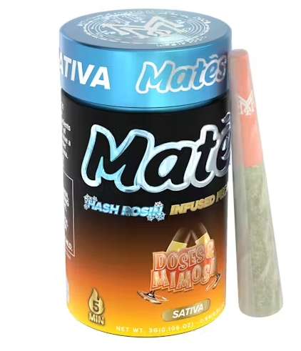 MuhaMeds - Mates Hash Rosin Infused Pre-Roll - x 5 pk - Doses & Mimosa