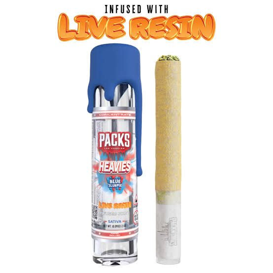 Packwoods Heavies | 2.5g Hash Rosin Infused Blunt | Blue Slurpie