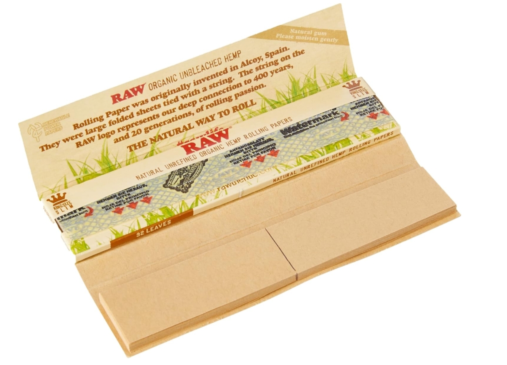 And Raw Connoisseur Hemp King Size Slim