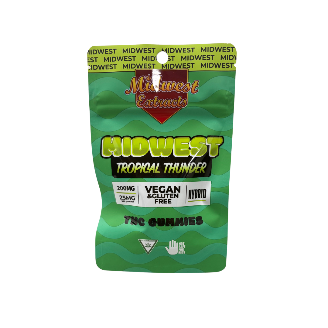 Midwest Extracts - 200mg Gummies - Tropical Thunder
