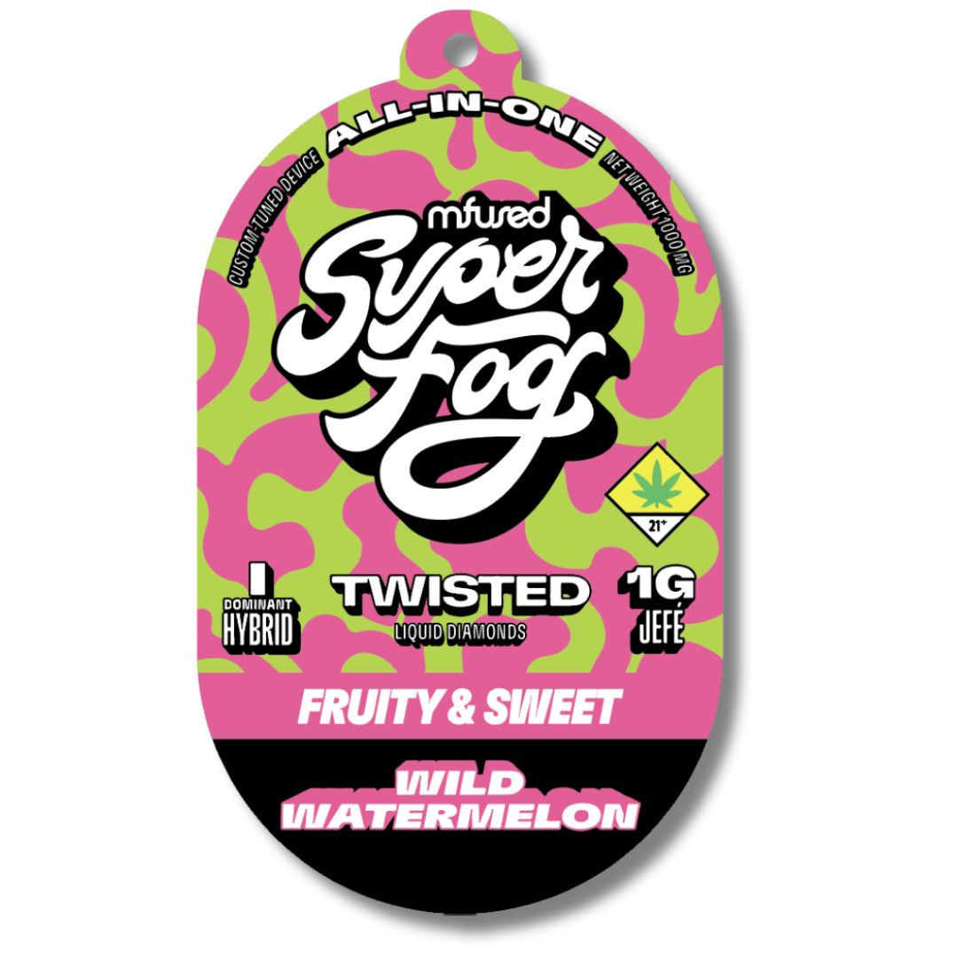 Wild Watermelon 1g FLV Melted Diamonds Disposable (Super Fog Twisted)