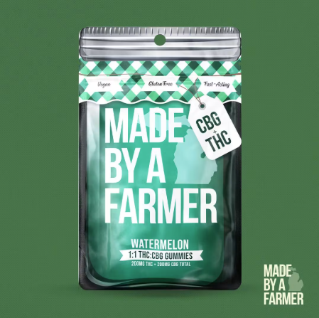 MADE BY A FARMER | 200MG GUMMIES 1:1 THC:CBG | WATERMELON
