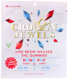 Gummies | Crown Jewels | Bomb Pop | 200mg | Gold Crown