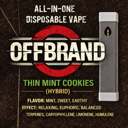 Offbrand | Thin Mint Cookies Distillate AIO Vape product photo