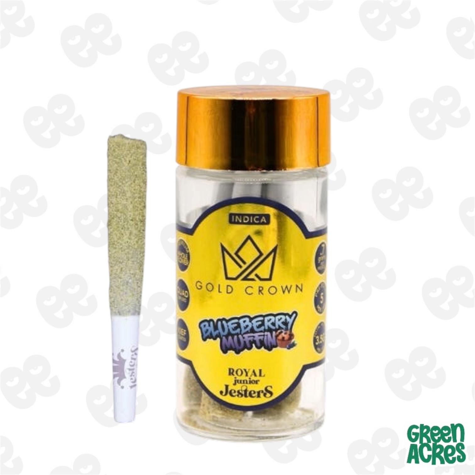 Junior Jester: Blueberry Muffin 5-Pack Tarantula Prerolls (5x.7G)