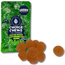 Choice Super Sour Watermelon Kush Gummies 200mg