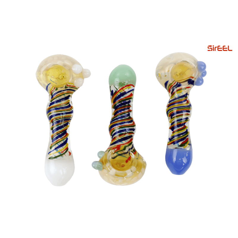 4.5" Swirl & Fumed Spoon Pipe | SirEEL