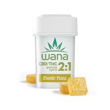 Wana Edibles 10pk/100mg- Yuzu 2:1 (CBD:THC)