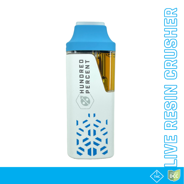 Hundred Percent Labs | Big Back | 1g Live Resin Crusher Disposable