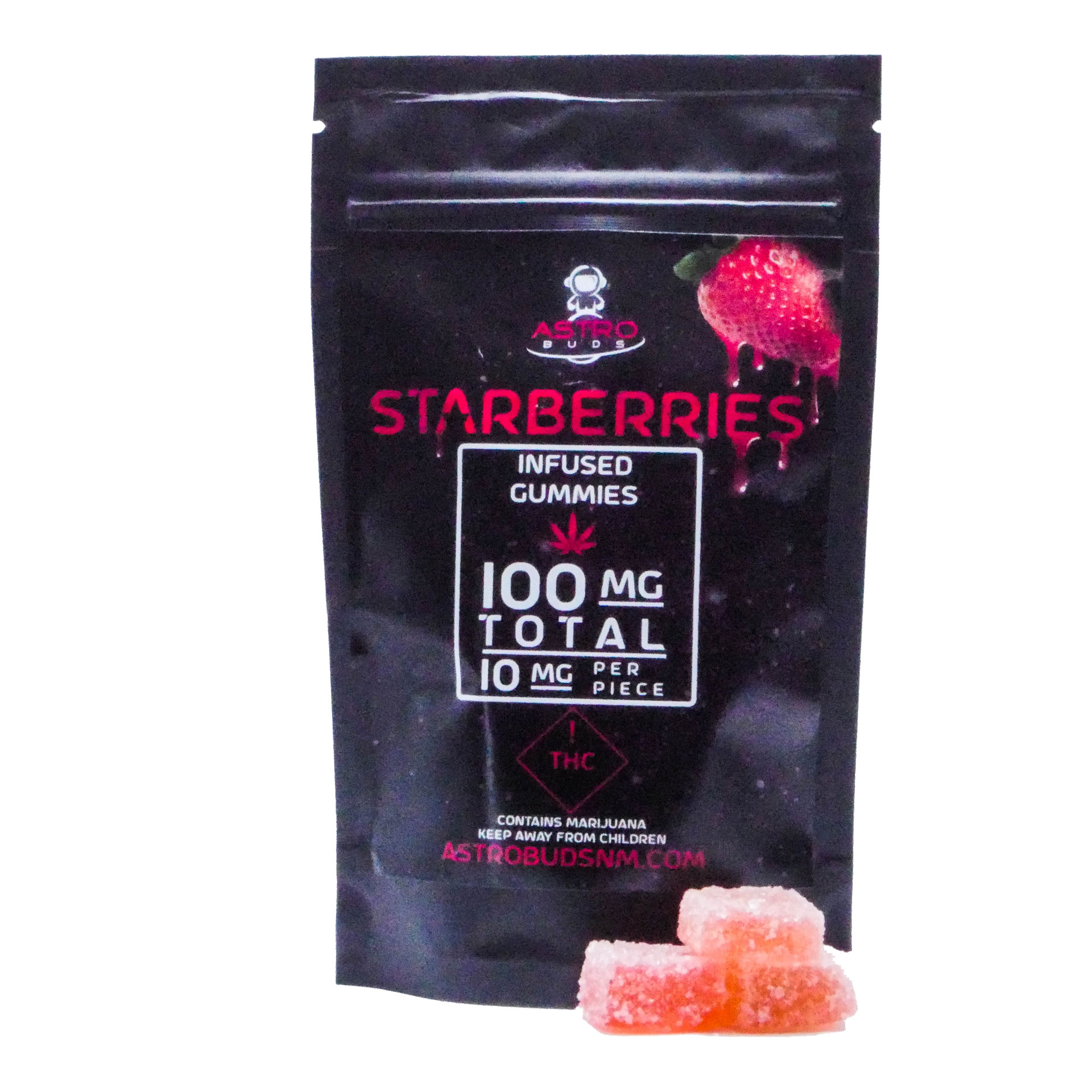 Starberries | Astro Buds | 100mg Gummy Edibles