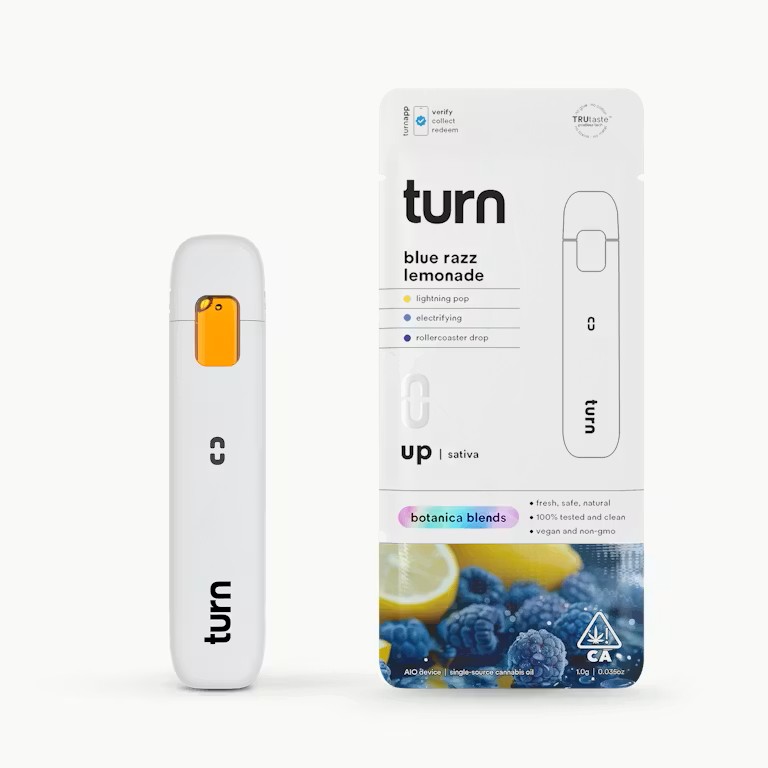 Turn - Blue Razz Lemonade (Up) AIO Disposable Vape - 1g