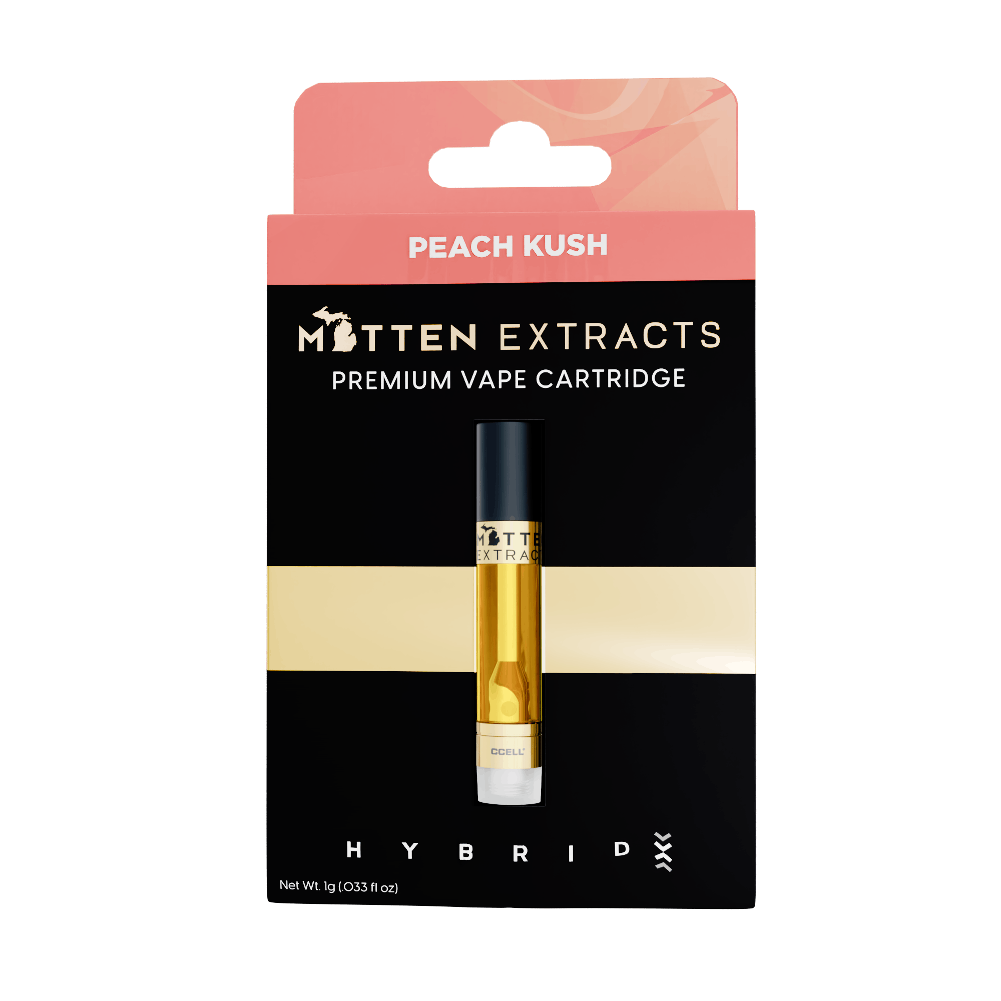 Mitten Extracts - Cartridge - Peach Kush