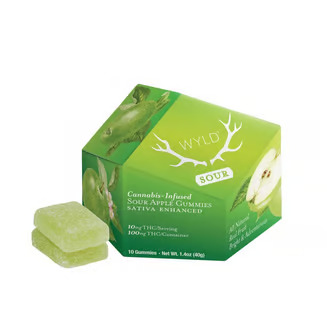 WYLD Sour Apple Gummies