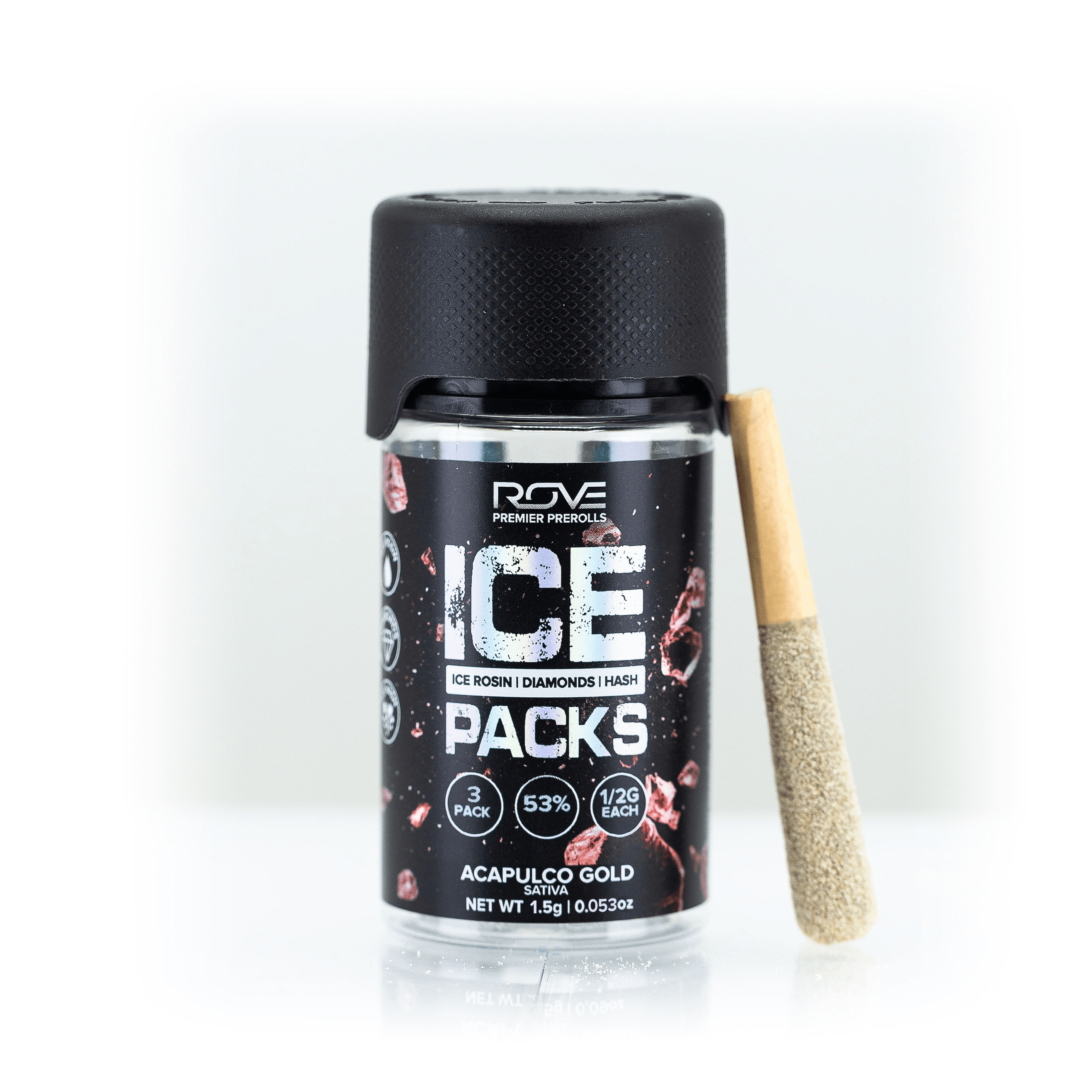 Acapulco Gold | Infused Pre-Roll Ice Packs (Rosin, Hash, Diamonds) |.5g | 3 Pack