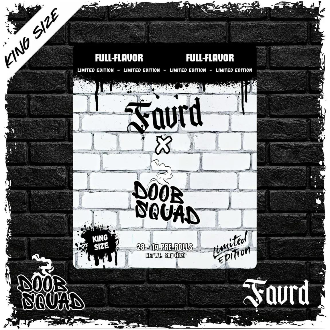 Doob Squad x FAVRD | 1g-28pk (28g) Preroll Pack | Kaiju