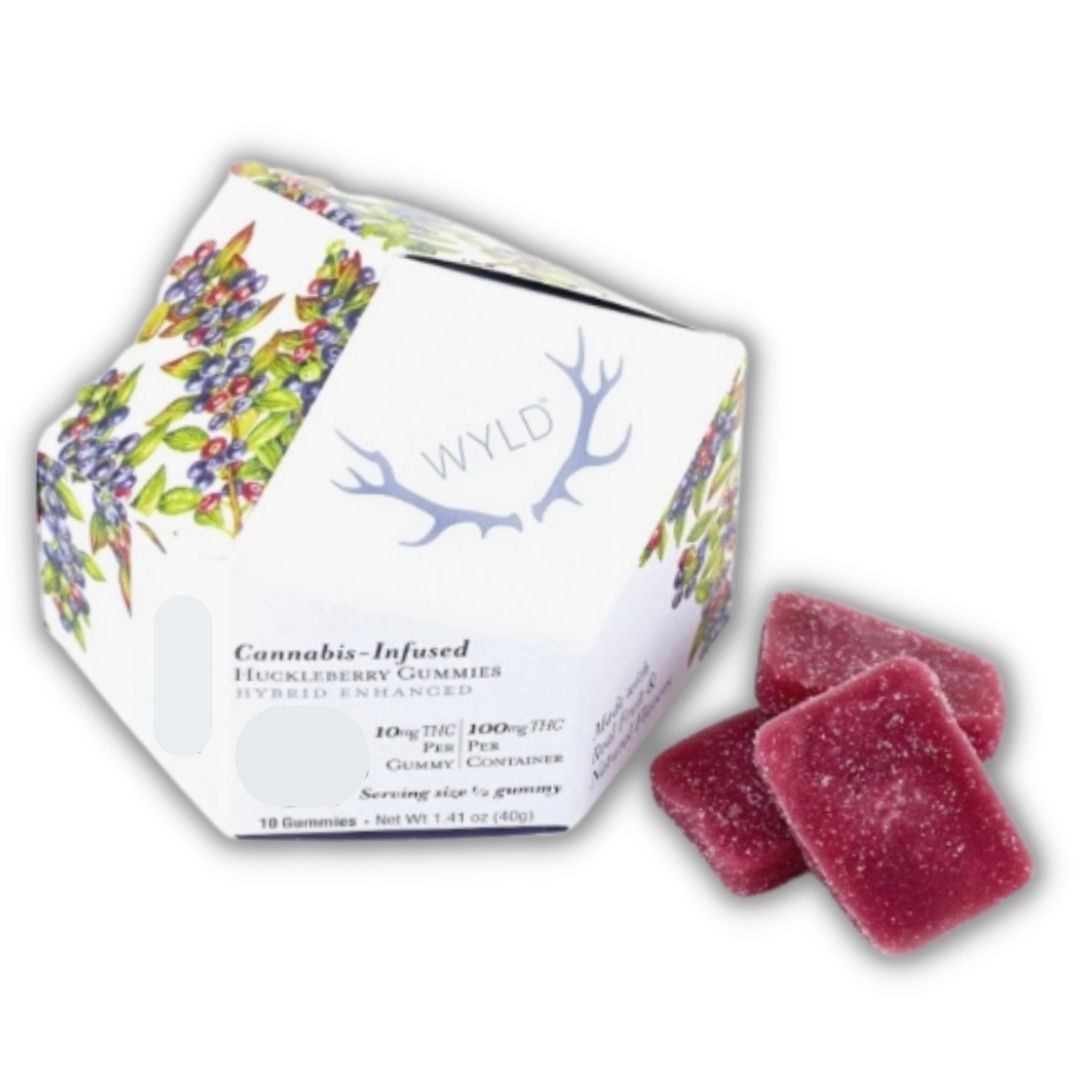 Huckleberry Hybrid 10pk 100mg Gummies (Wyld)