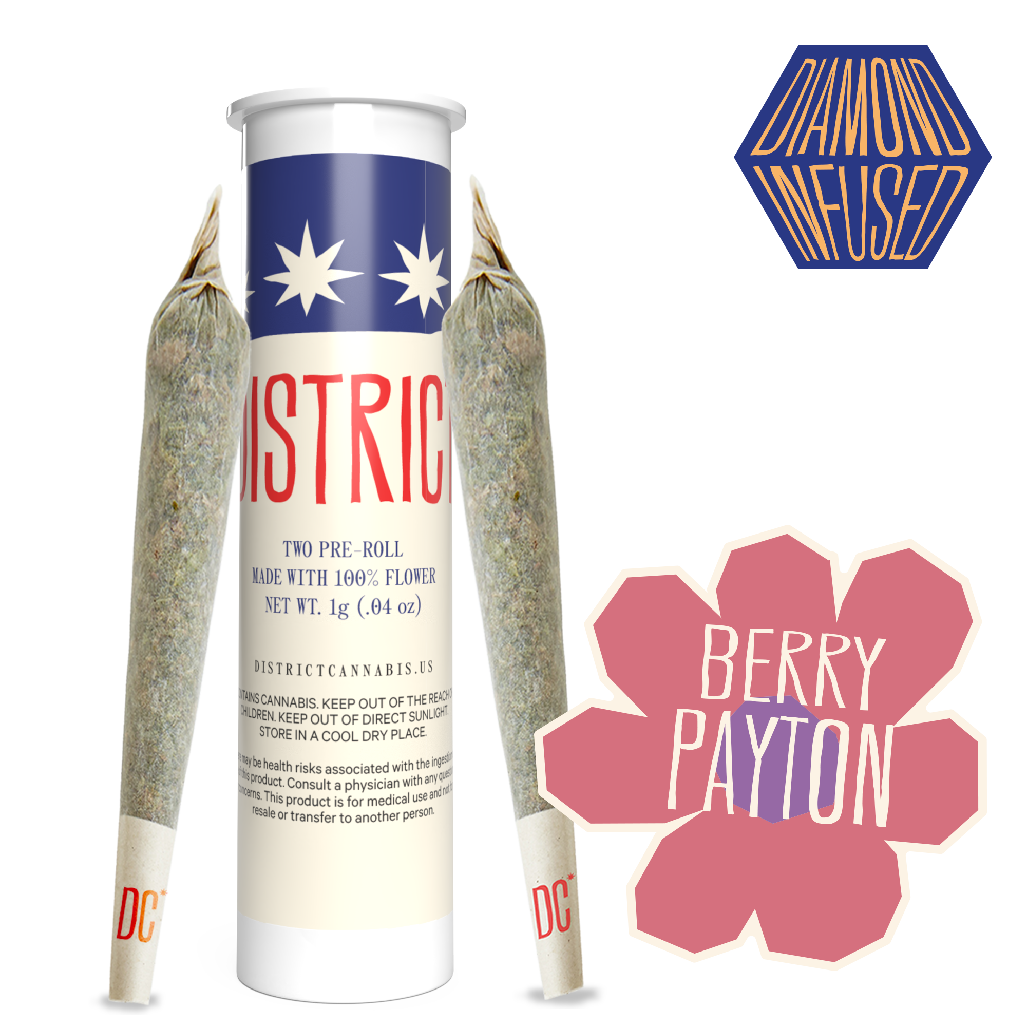 Berry Payton Diamond Infused Pre-Roll Pack (2ct)