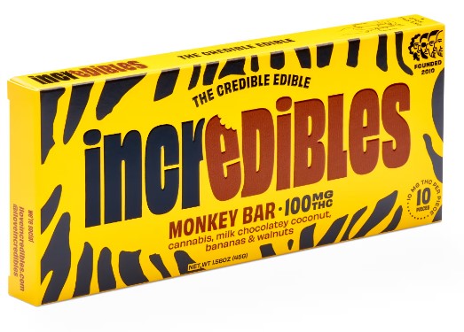 Incredibles Monkey Bar Chocolate 100mg