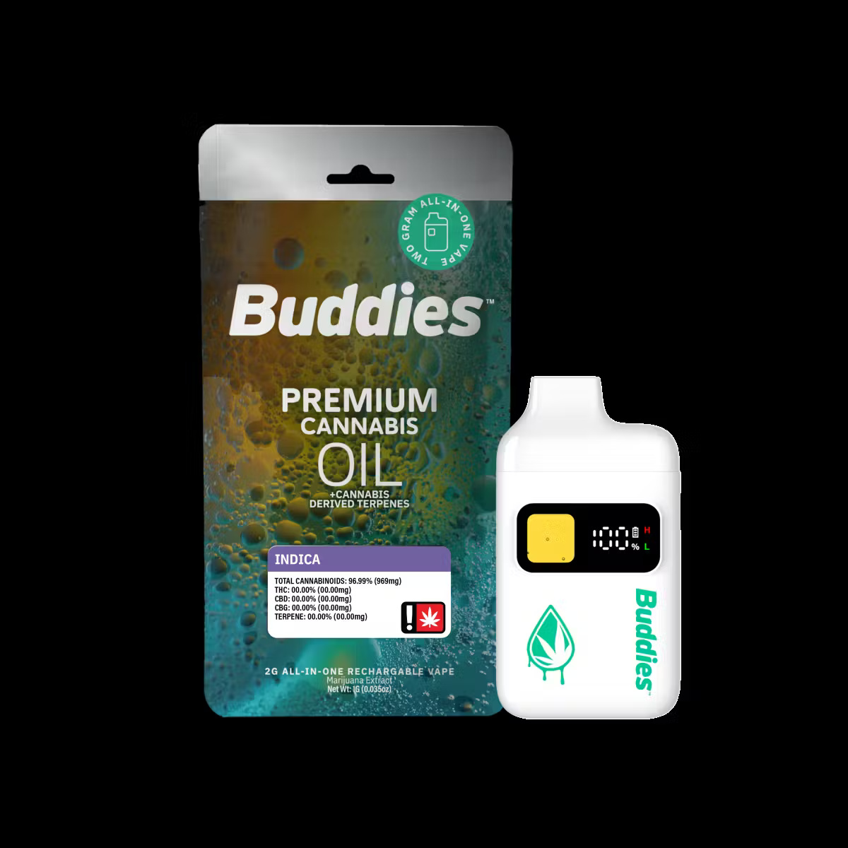 BUDDIES | Apricot Helix Flavored Distillate Disposable
