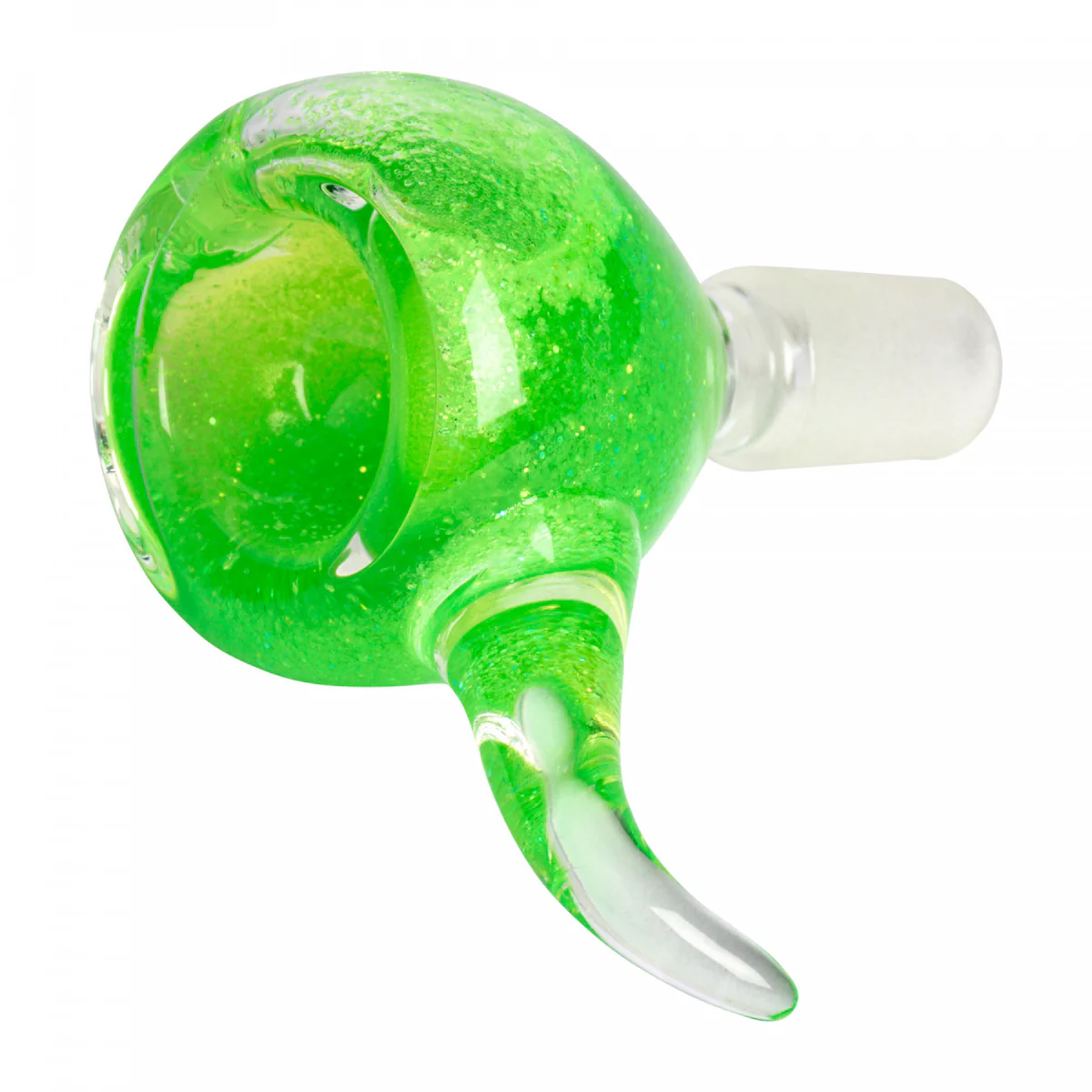 Green Sparkle Bowl Piece - 14mm