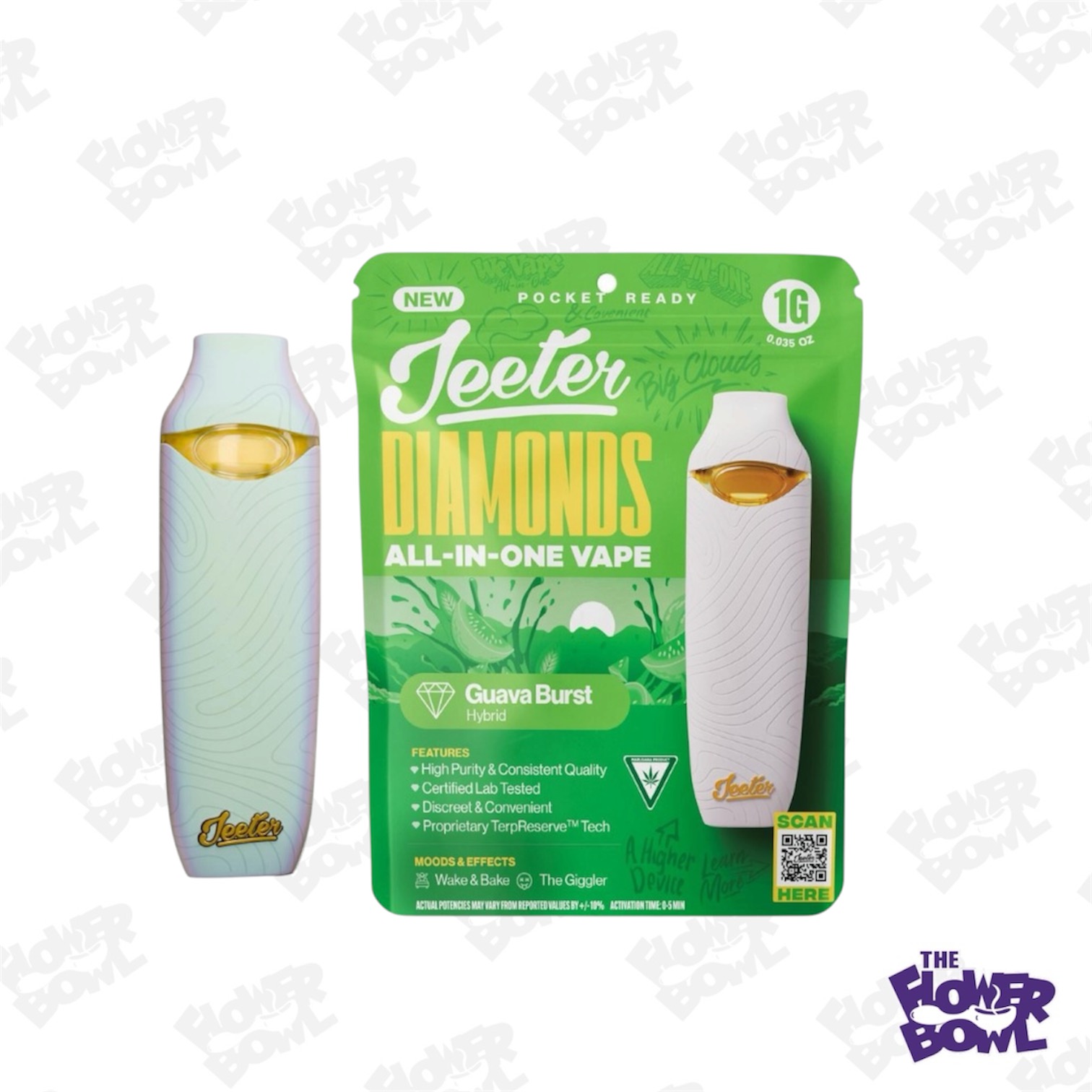 Jeeter: Guava Burst 1G Liquid Diamond AIO (H)