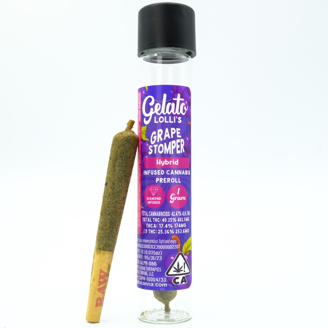 Gelato Lollis - Bubba Kush - 1.2G Infused Preroll