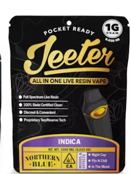 Jeeter Northern Blue All In One Live Resin Vape Cart