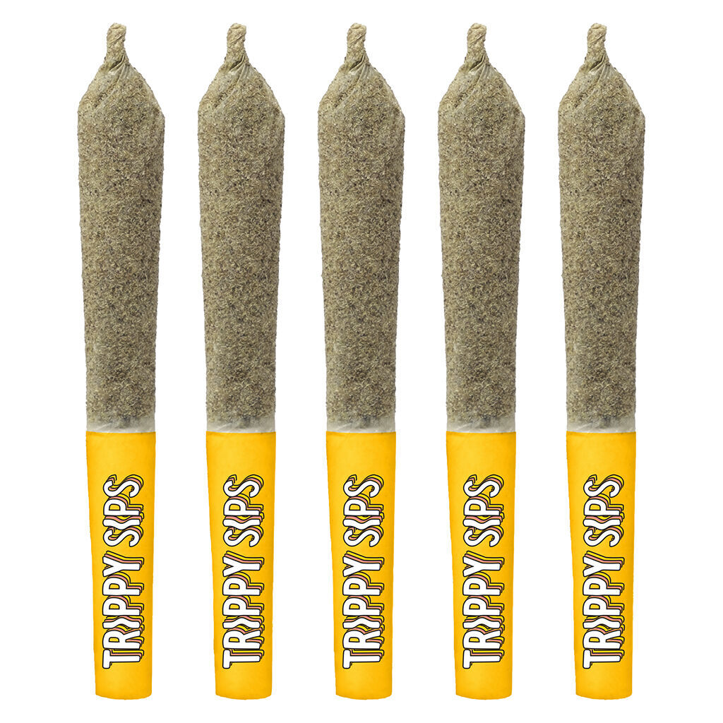Trippy Sips - Peach High-Alive Infused Pre-Roll - Sativa - 5x0.5g