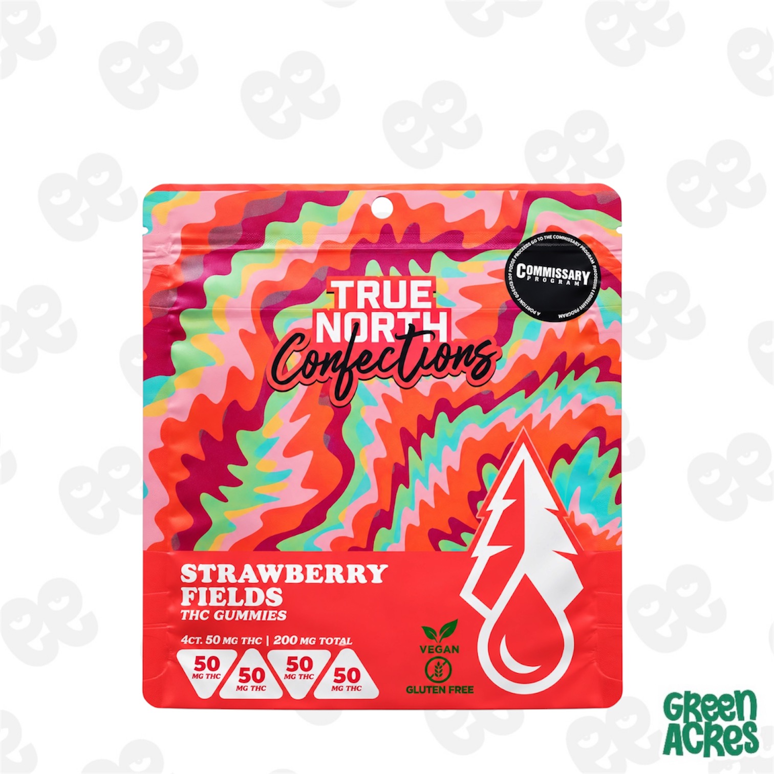 True North: Strawberry Fields Vegan Gummies 200MG