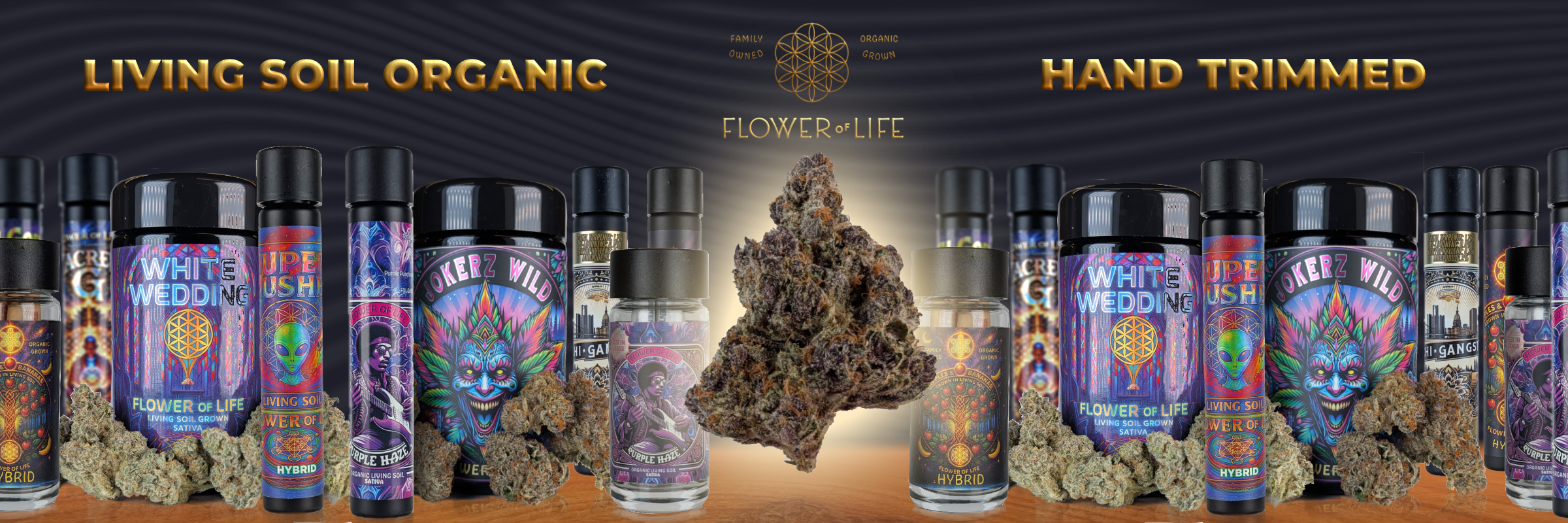Flower of Life brand banner