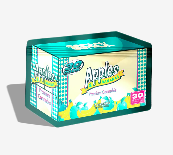 Distro 10 - 30 x Pre Rolls - Apples & Bananas