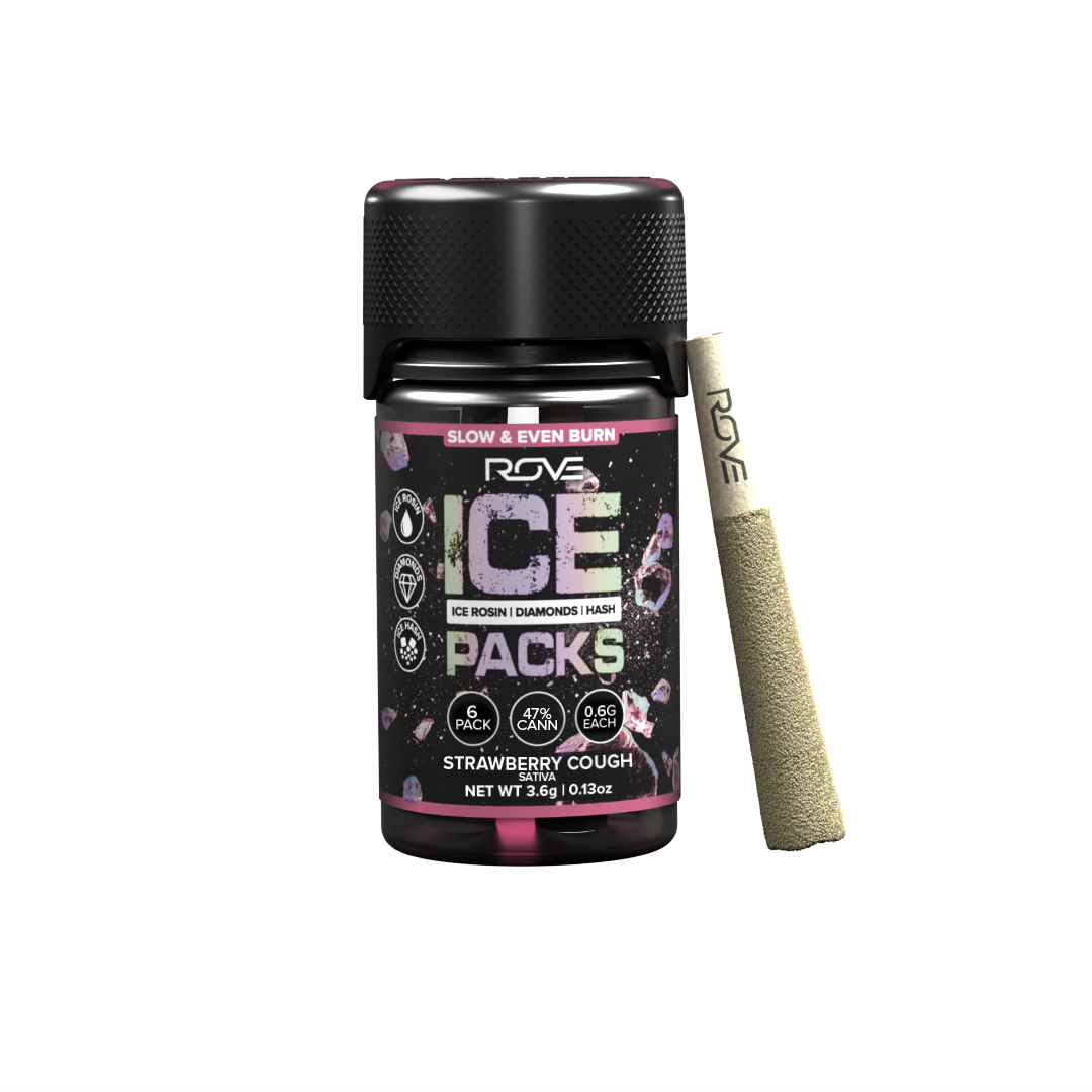Strawberry Cough | Infused Ice Packs (Rosin, Hash, and Diamonds) | 6x 0.6g