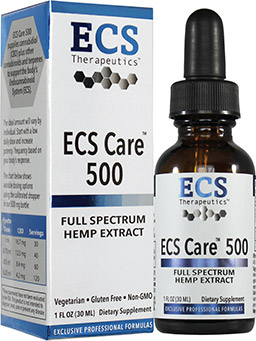 ECS CARE 500 - FULL SPECTRUM HEMP TINCTURE - 500MG CBD