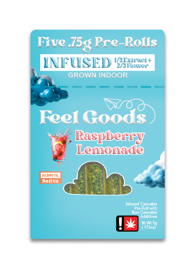 5pk Pink Lemonade - Infused Prerolls - Feel Goods