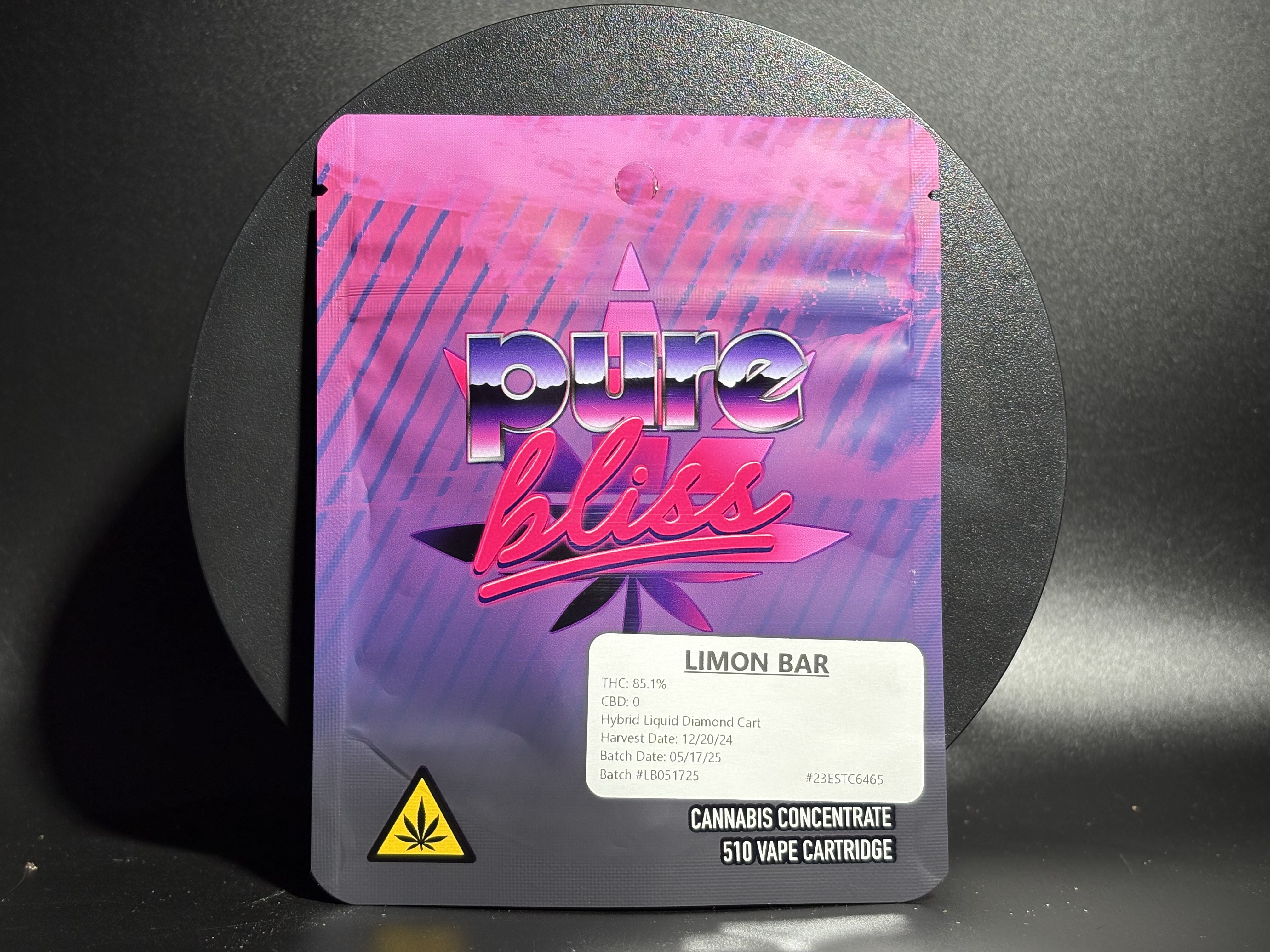 Vape - Cured Resin - 1 Gram Cart - Limon Bar