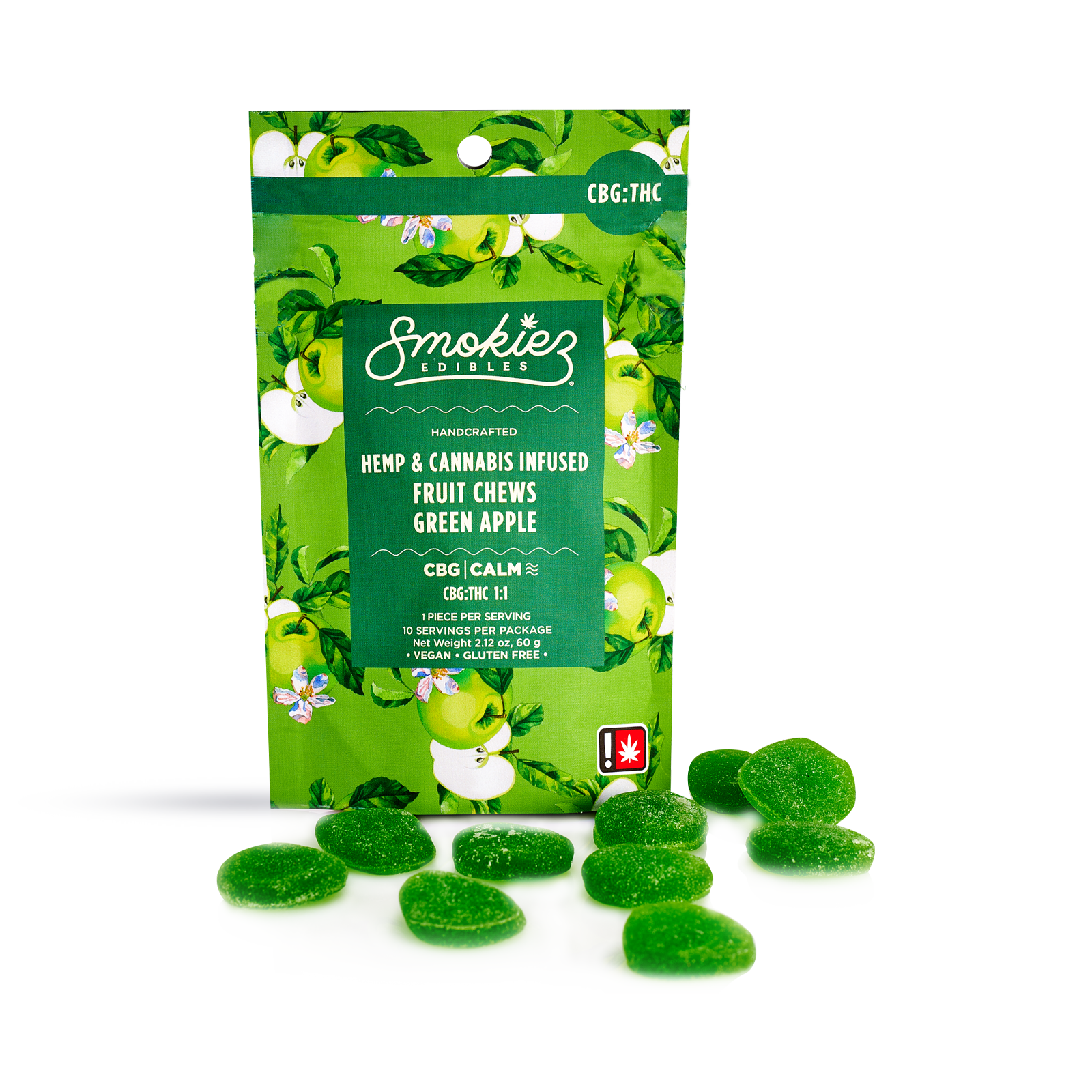 Smokiez Edibles: 1 Green Apple - Fruit Chews