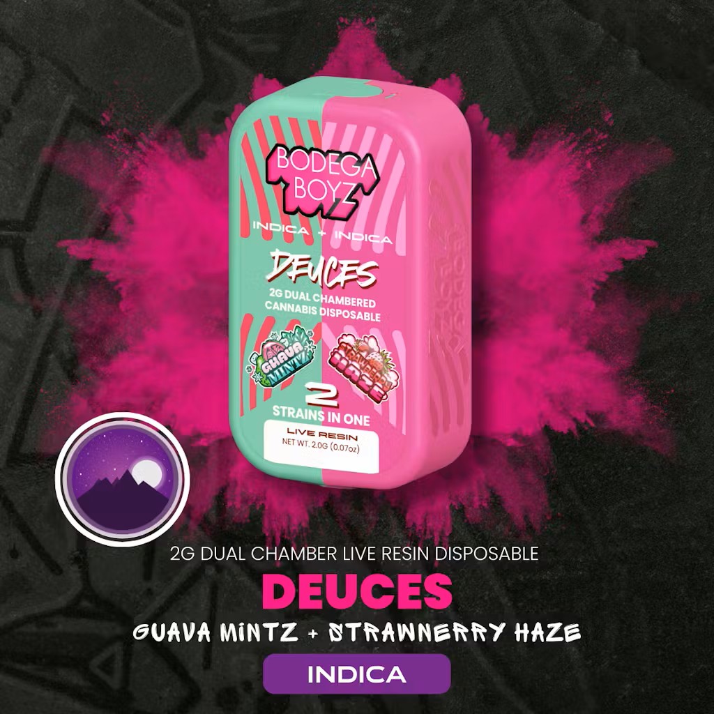 Guava Mintz X Strawberry Haze Live Resin Dual Chamber | AIO | Deuces | Indica X Indica