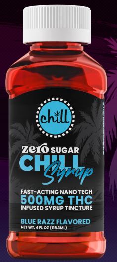Infused Syrup | Zero Sugar | Blue Razz | 200mg | Chill