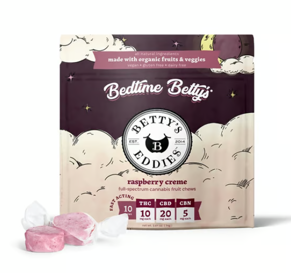 Betty's Eddies | Bedtime Raspberry Creme | 1pk/50mg