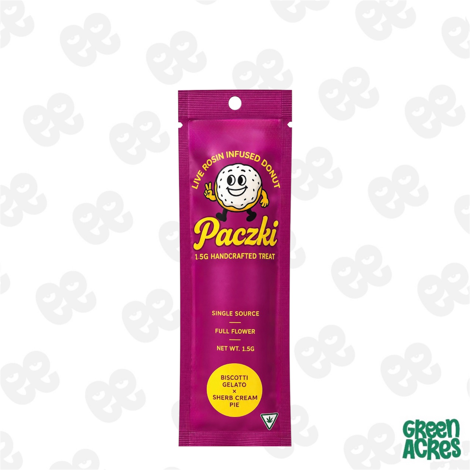 Paczki: Biscotti Gelato X Sherb Cream Pie 1.5G Live Rosin Donut