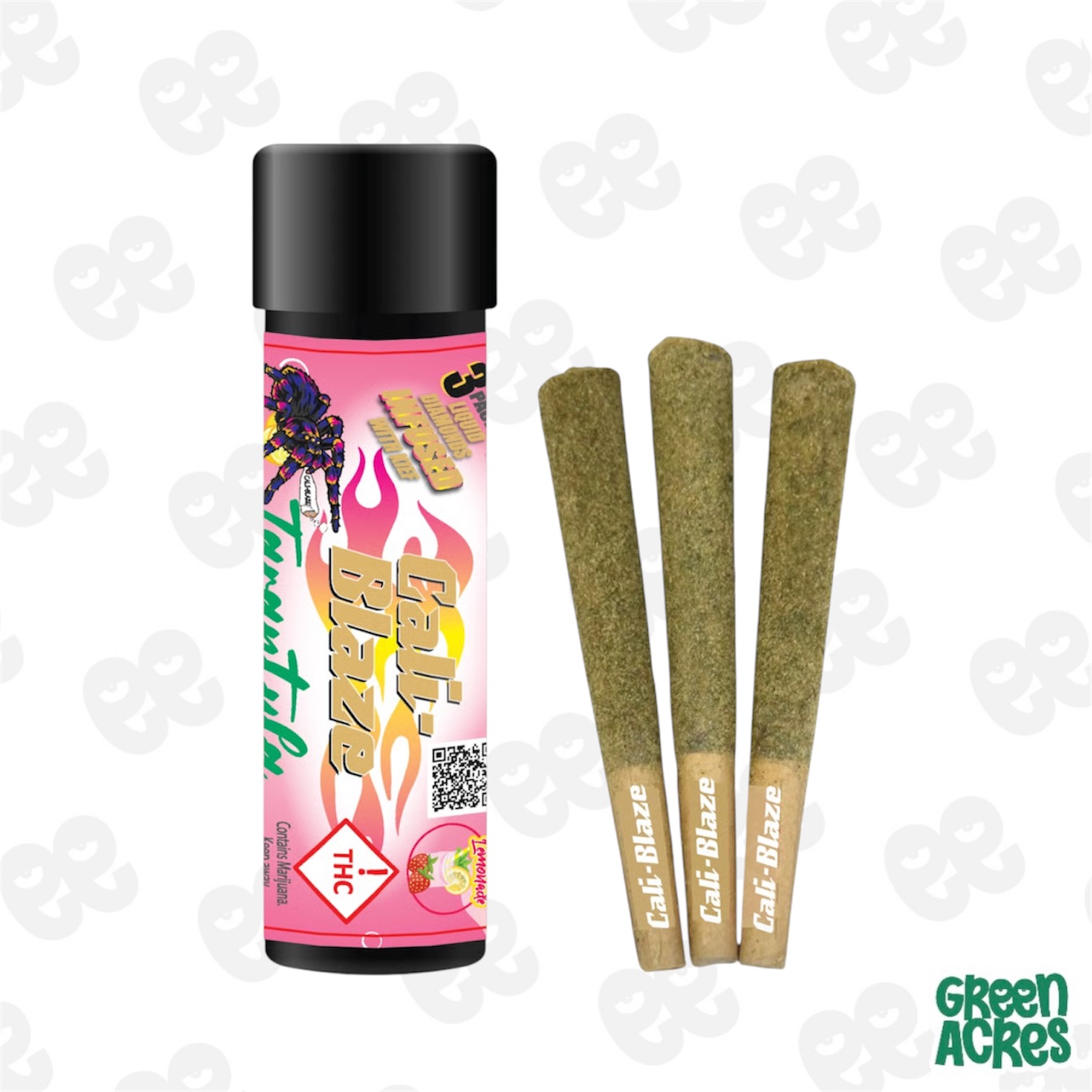 Cali Blaze: Strawberry Lemonade Liquid Diamond Tarantula 3-Pack