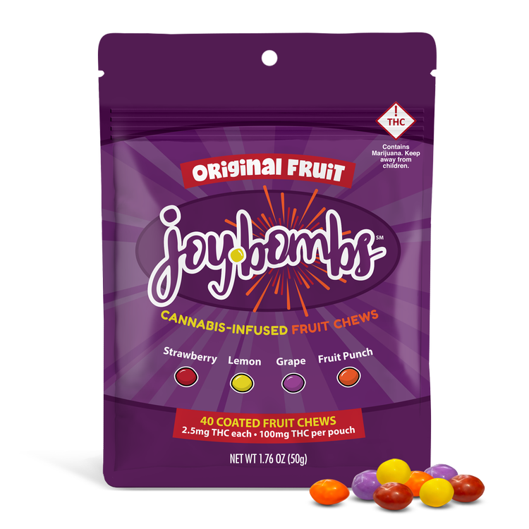 Joy Bombs Original (H) Fruit Chews 2.5mg 40pk